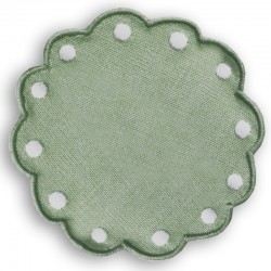 PLATO PAN LINO BOTON VERDE...