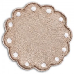 PLATO PAN LINO BOTON BEIGE...