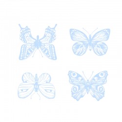 SERVILLETA MARIPOSA CELESTE...