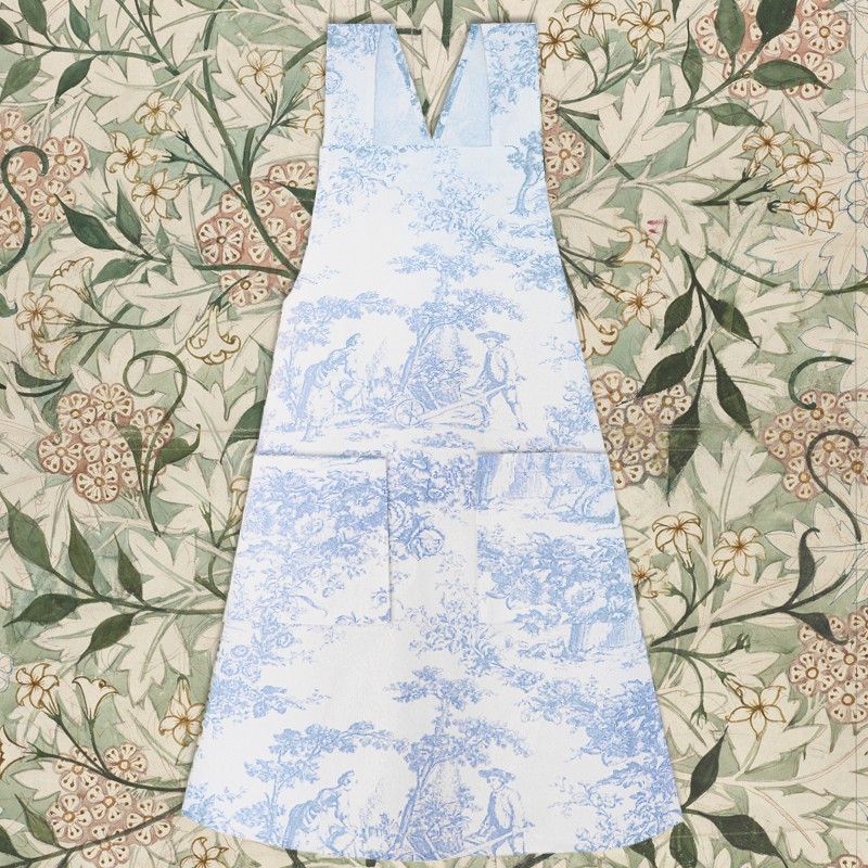 DELANTAL JAPONÉS TOILE DE JOUY