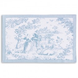 INDIVIDUAL TOILE CELESTE