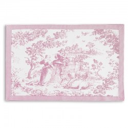 INDIVIDUAL TOILE ROSA