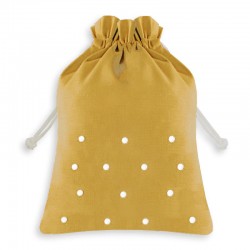 BOLSA LINO BOTON MOSTAZA